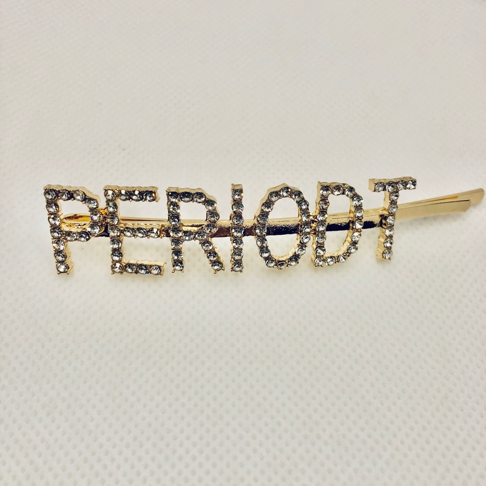 BLING Rhinestone Gold Hair Pin/Clip “PERIODT”